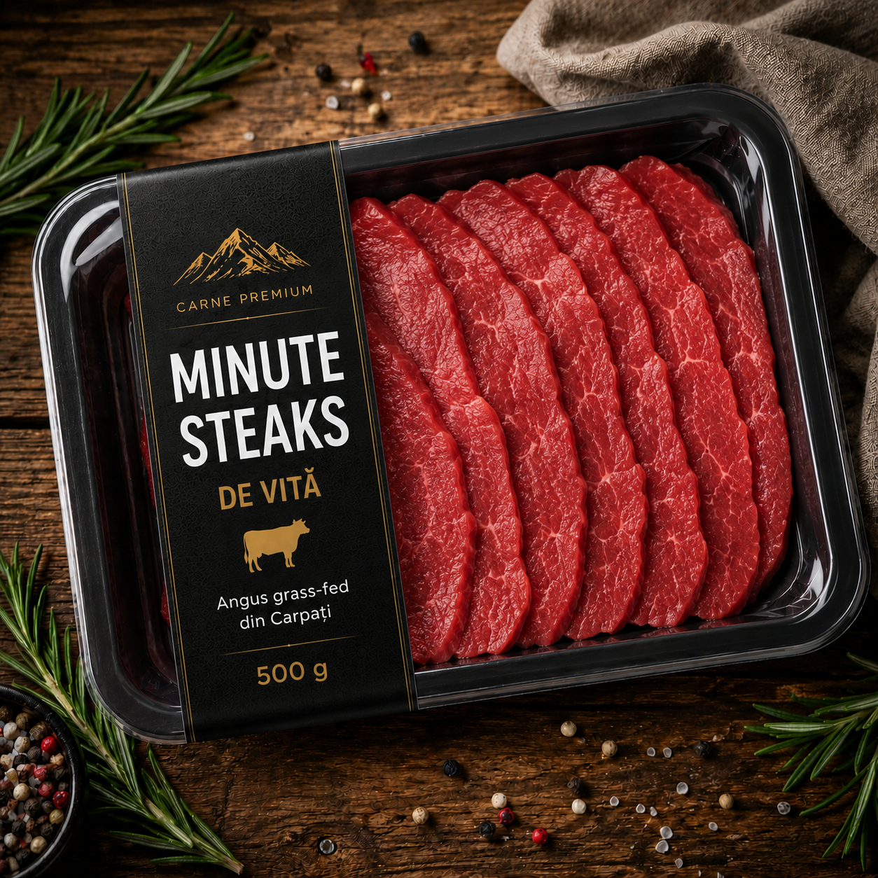 Minute steak de vită